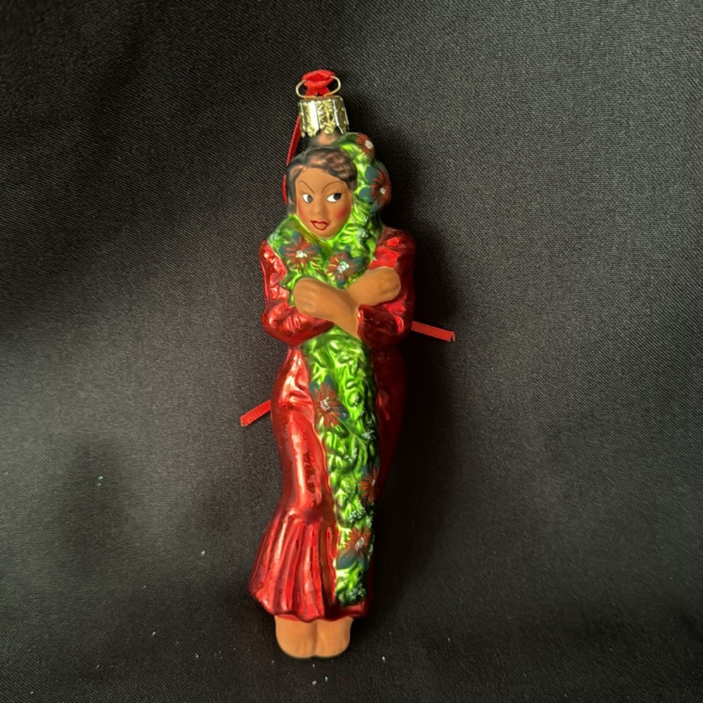 Christborn Holiday Christborn Big Island Girl Glass Ornament